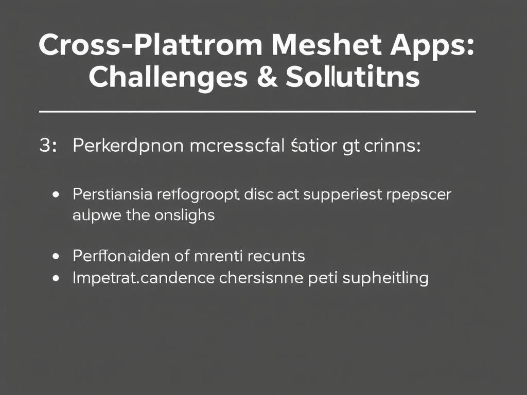 ross-Platform Meshnet Apps: Challenges & Solutions 3. Performance and Power Consumption Constraints фото