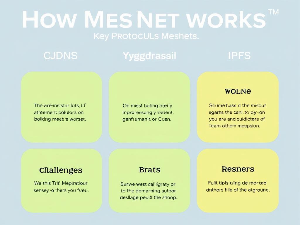 ow Meshnet Works: Key Protocols (CJDNS, Yggdrasil, IPFS) Challenges and Benefits of Meshnets фото